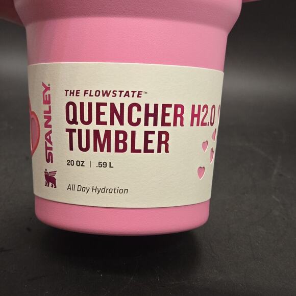 Stanley X Target Exclusive Pink Valentine 20oz NEW IN BOX limited Ed Hearts - Picture 3 of 9